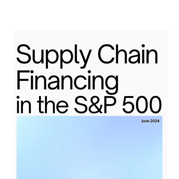 Supply Chain Financing in the S&P 500